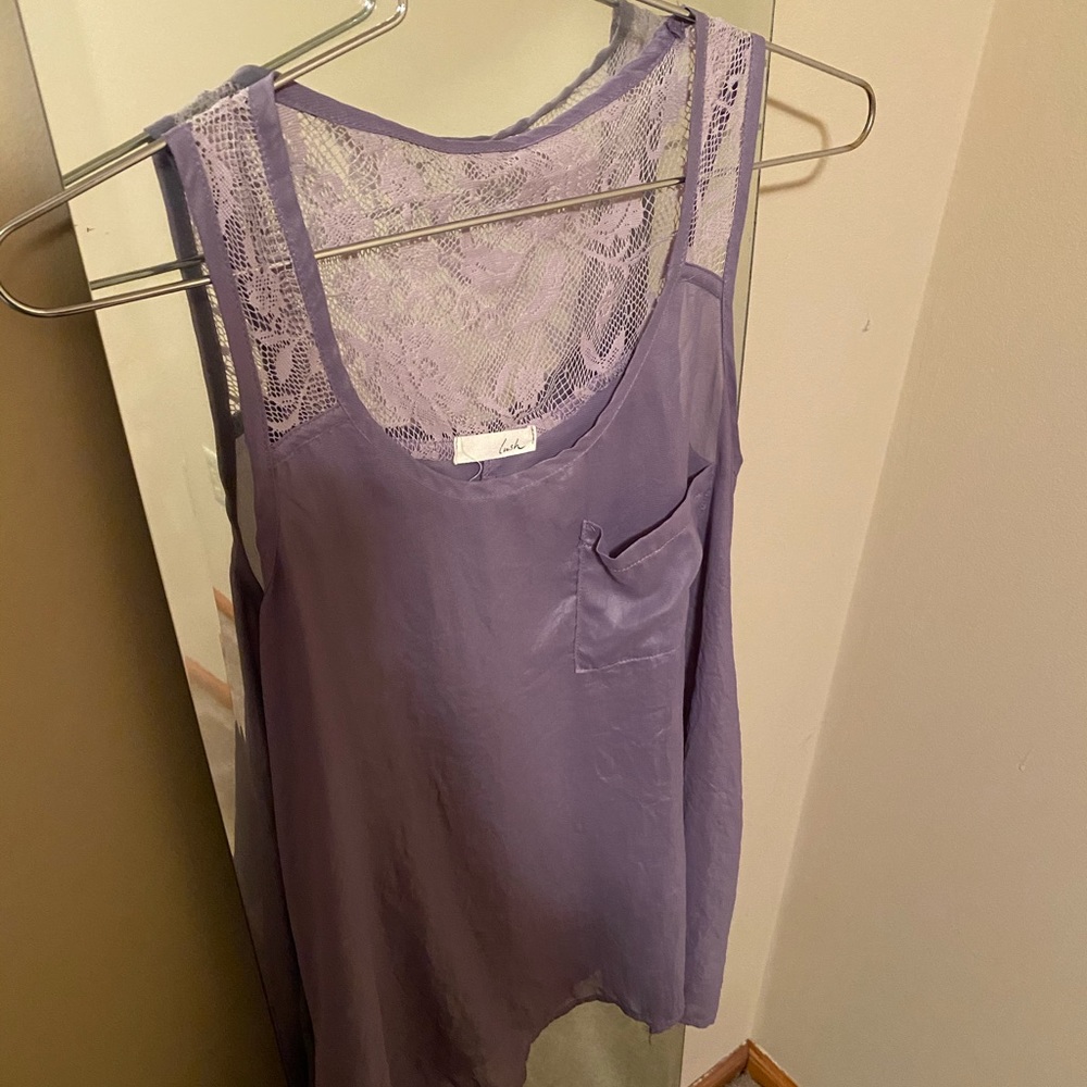 Nordstrom lavender silky top